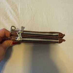 Portland Leather goods Double-Zip Wallet